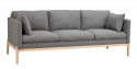 Soffa \'Ness\' 3-sits - Grå/Vitpigmenterad