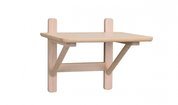 Sängbord 'Camrose' - Natur/Vit