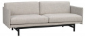 Soffa \'Hammond\' 2-sits - Grå/Svart