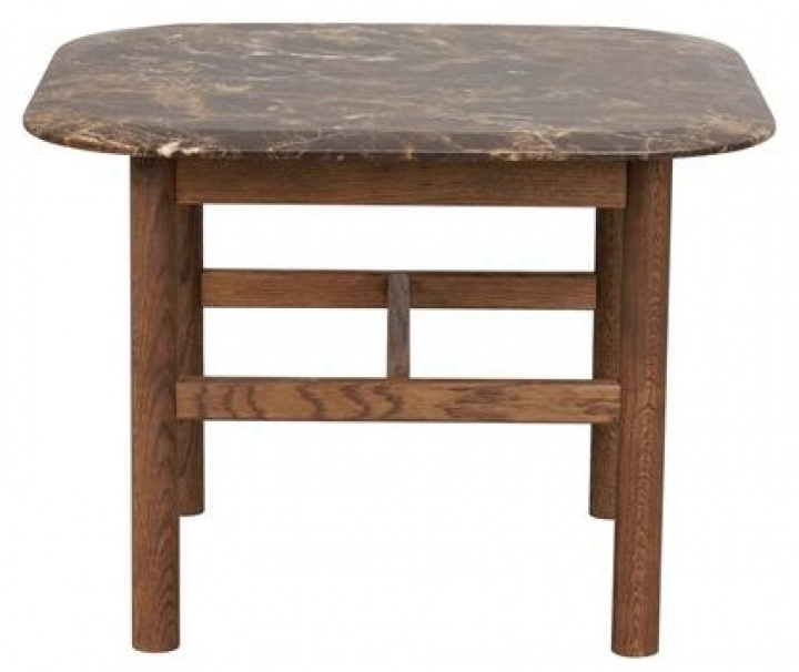 Sidobord \'Hammond\' 62x62 - Brun/Marmor i gruppen Möbler / Bord / Sidobord hos Reforma (120582)
