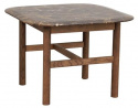 Sidobord \'Hammond\' 62x62 - Brun/Marmor