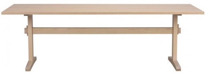 Matbord 'Westville' 240x95cm - Vitpigmenterad