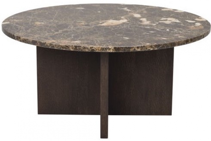 Soffbord 'Brooksville' Runt 90cm - Brun