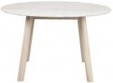 Matbord \'Taransay\' Runt 125cm - Beige/ Vitpigmenterad