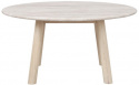 Soffbord \'Taransay\' Runt 90cm - Beige/Vitpigmenterad