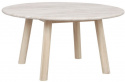 Soffbord \'Taransay\' Runt 90cm - Beige/Vitpigmenterad