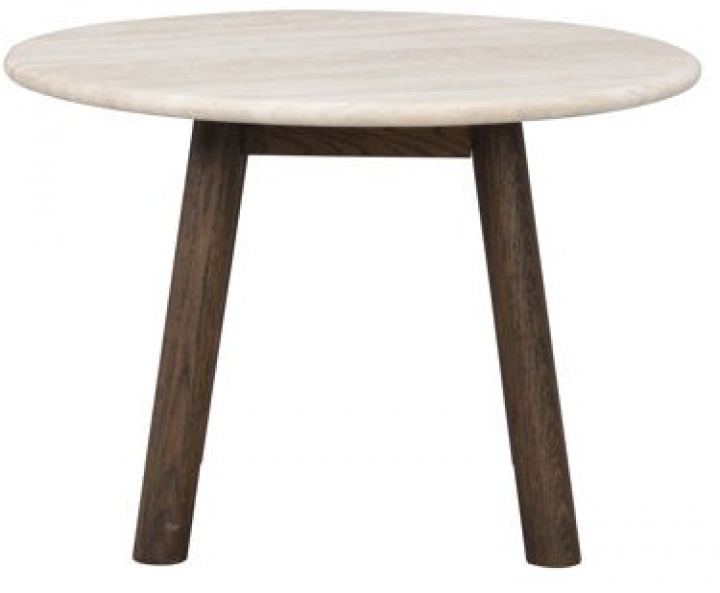 Soffbord 'Taransay' Runt 60cm - Beige/Brun