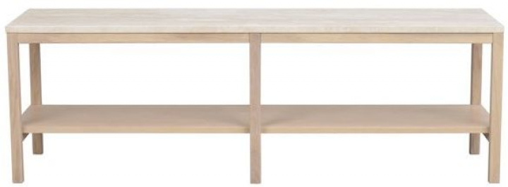 Avlastningsbord 'Orwel' 140x45 cm - Beige/Vitpigmenterad