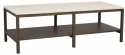 Soffbord \'Orwel\' 140x60cm - Beige/Brun