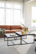 Soffbord \'Deerfield\' 80x80cm - Mörk ek