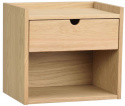 Sängbord/Vägghylla \'Hillmond\' - Ek
