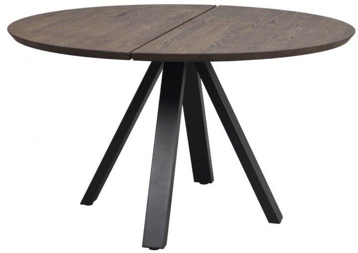 Matbord 'Carradale' Runt 130cm - Brun/V-ben