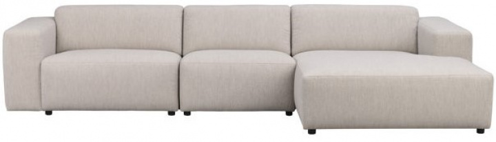 4-Sitssoffa 'Willard' Schäslong H - Ljusbeige