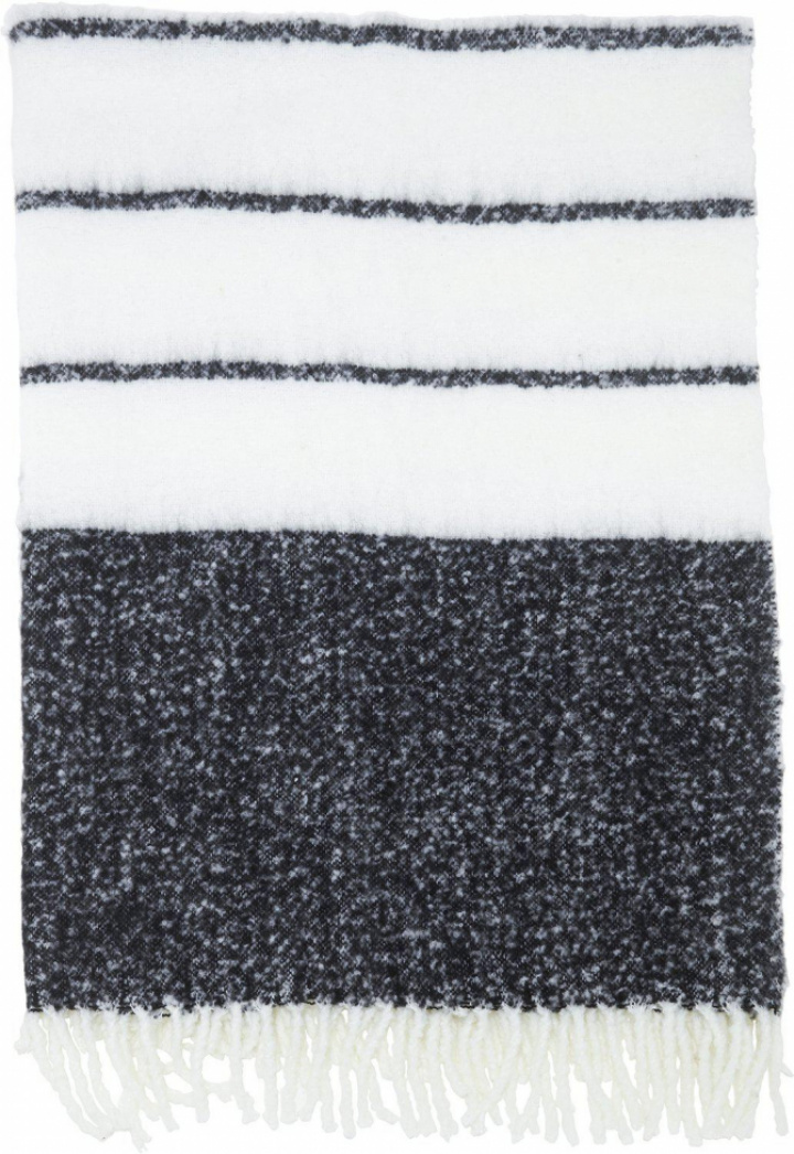 Pläd \'Carl\' 130x170 - Svart/Vit i gruppen Inredning / Textilier / Plädar & filtar hos Reforma (1243-71-009)