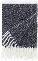 Pläd \'Carl\' 130x170 - Svart/Vit