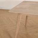 Matbord \'Line\' 180x90 cm - Vitpigmenterad
