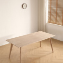 Matbord \'Line\' 180x90 cm - Vitpigmenterad