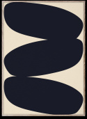 Poster \'Sold Shapes\' 50x70 - Beige/Blå
