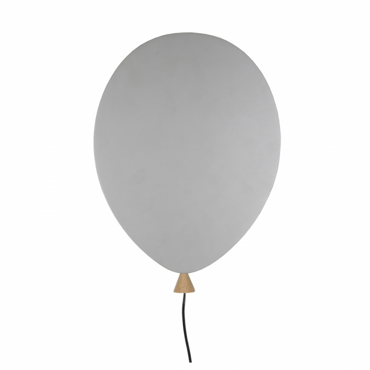 Vägglampa 'Balloon' - Grå
