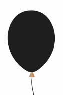 Vägglampa \'Balloon\' - Svart
