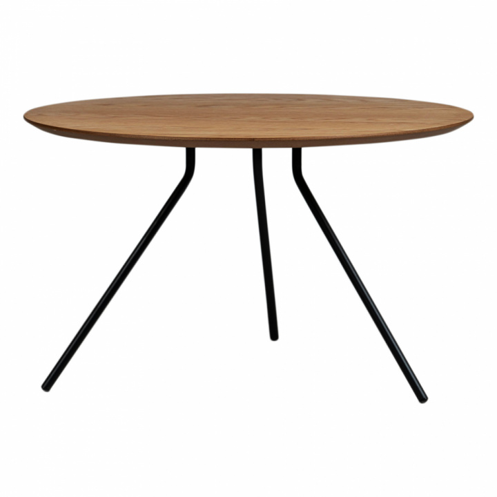 Soffbord Ø75 cm - Natur/Svart