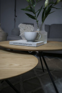 Soffbord Ø60 cm - Natur/Svart