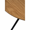 Soffbord Ø60 cm - Natur/Svart