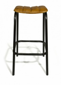 Vintage barpall - Läder/Järn