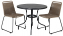 Cafébord \'Nordanå\' Runt 90cm - Svart