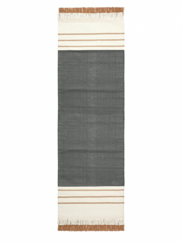 Matta \'Jackie\' 70x240 - Grå i gruppen Inredning / Mattor / Ryamattor hos Reforma (1363-96-099)