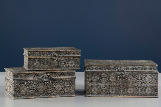 Box Metal - Vintage Brun
