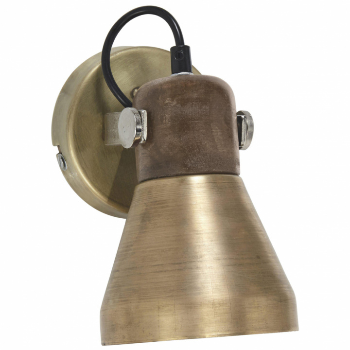 Vgglampa 'Ashby Spotlight' - Guld 20 cm