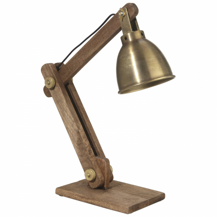 Bordslampa 'Ashby' - Guld 50 cm