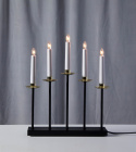 Adventsljusstake \'Greta\' - Svart/Guld