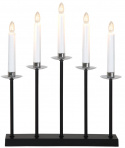 Adventsljusstake \'Greta\' - Svart/Silver