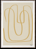 Poster \'Different Ways I\' 50x70 - Gul/Beige