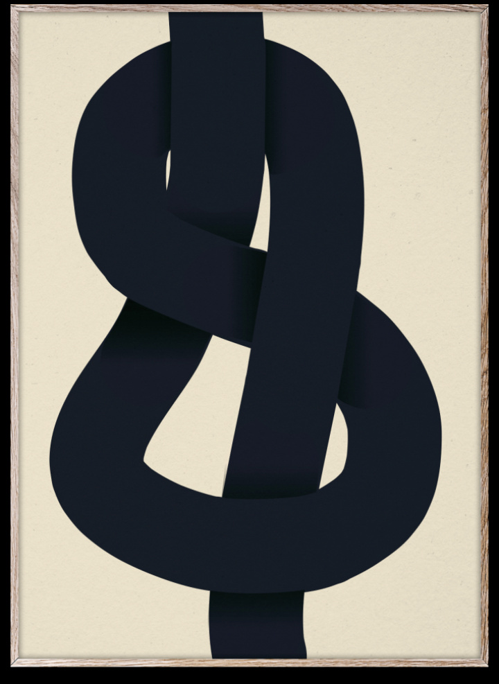 Poster 'The Knot' 30x40 - Bl/beige