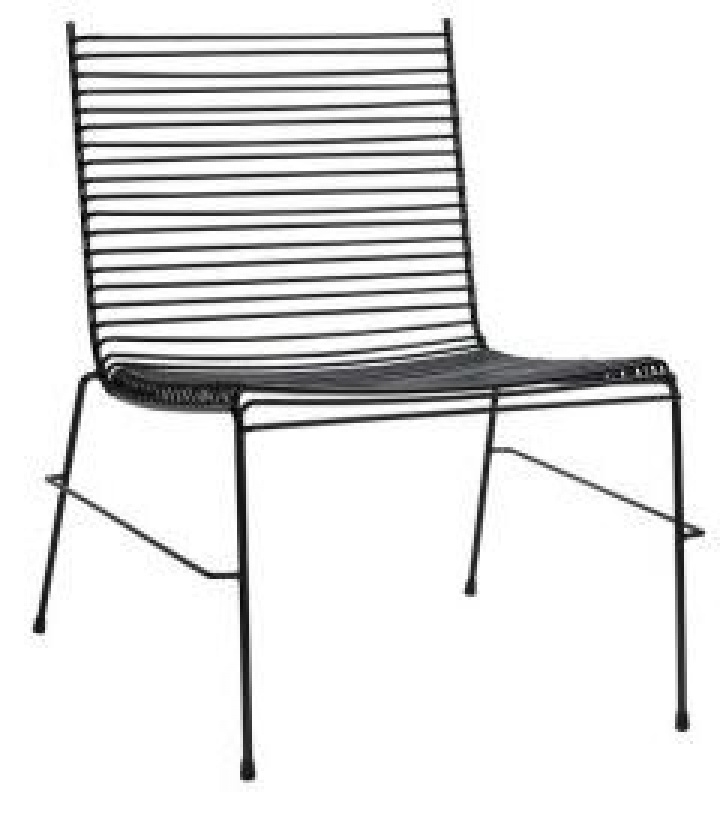 String Lounge Chair Black i gruppen MÖBLER / Sittmöbler / Fåtöljer hos Reforma (141502)