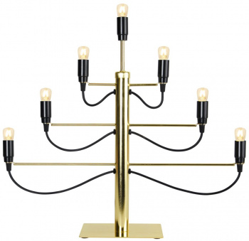 Adventsljusstake \'Milano\' - Svart/Guld