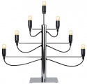 Adventsljusstake \'Milano\' - Svart/Silver