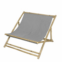 Loungestol \'Relax\' - Bambu/Grå