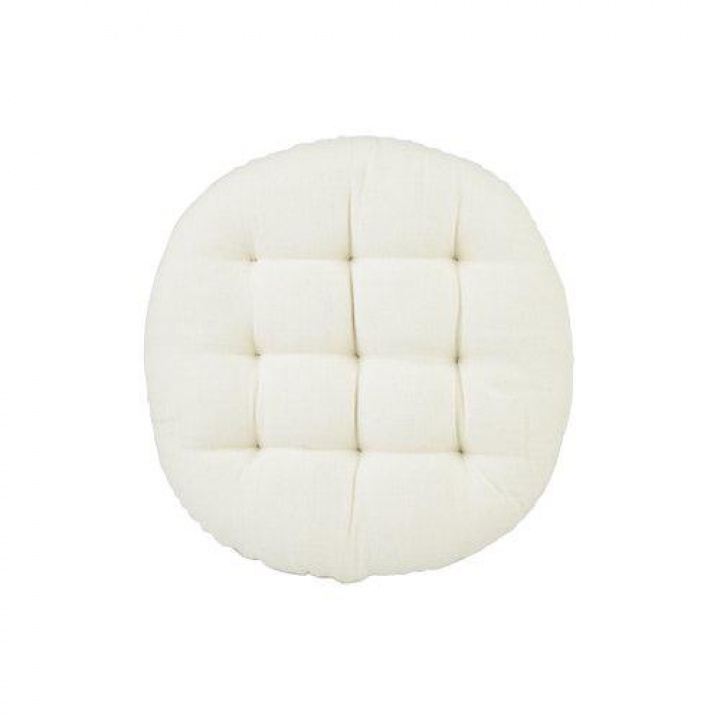 Stolsdyna 'Louie' D40 - Krämvit