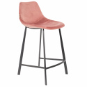 Barstol \'Franky\' S - Rosa/Sammet