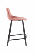 Barstol \'Franky\' S - Rosa/Sammet