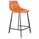 Barstol \'Franky\' S - Orange/Sammet