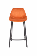 Barstol \'Franky\' S - Orange/Sammet