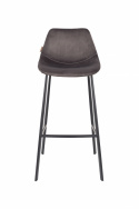 Barstol \'Franky\' L - Grå/Sammet