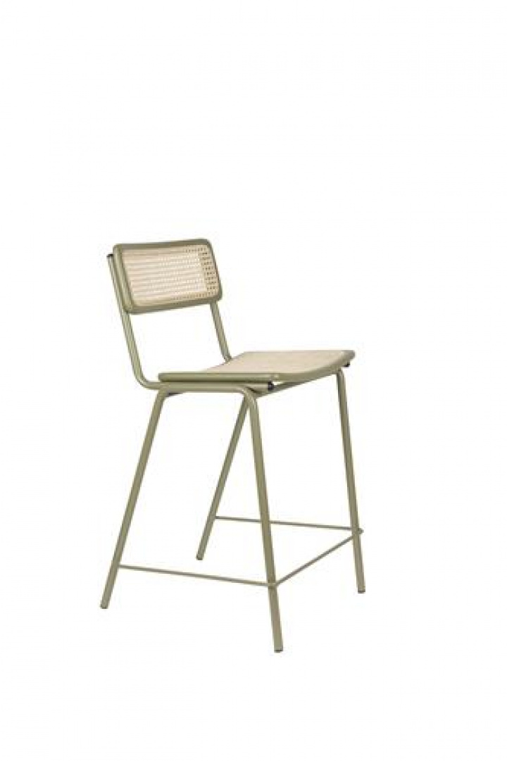 Stol \'Jort\' - Grön/Natur i gruppen Möbler / Sittmöbler / Barstolar hos Reforma (1500097)