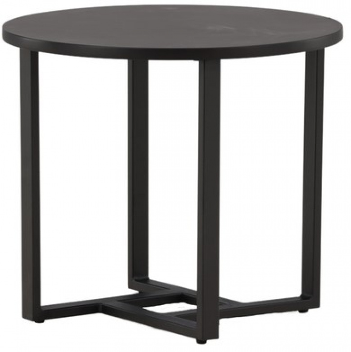 Soffbord 'Livia' Runt 50cm - Svart