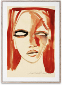 Poster \'Rött porträtt\' 30x40 - Röd